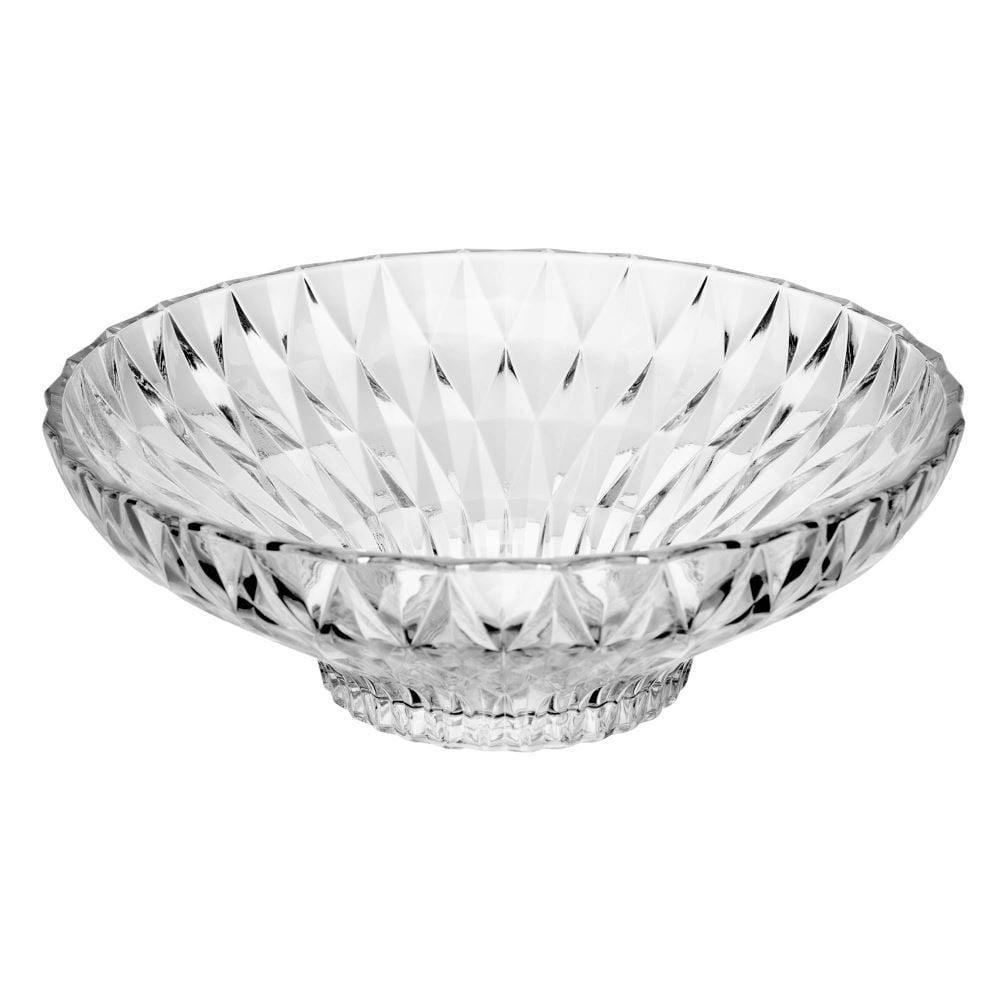 Centro De Mesa De Cristal Diamond 32Cm Lyor