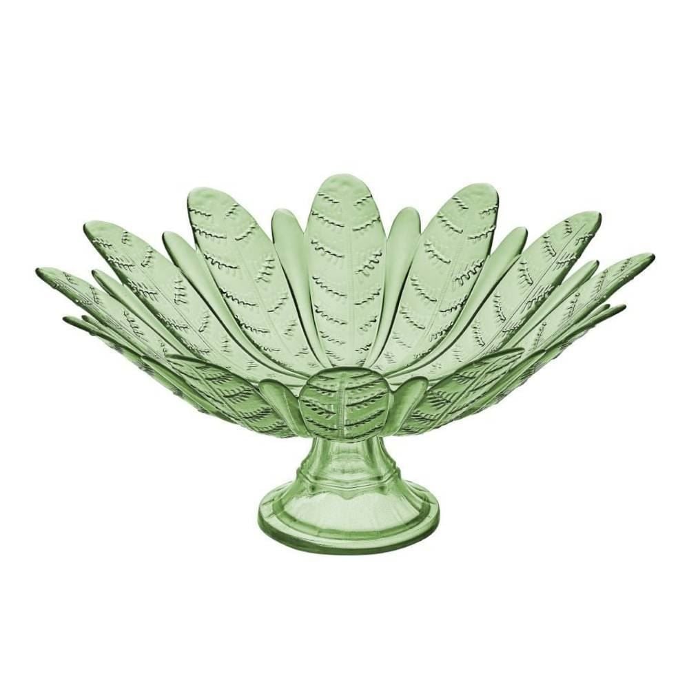 Centro de Mesa Folhas com Pé Verde Vitazza - 39Cm