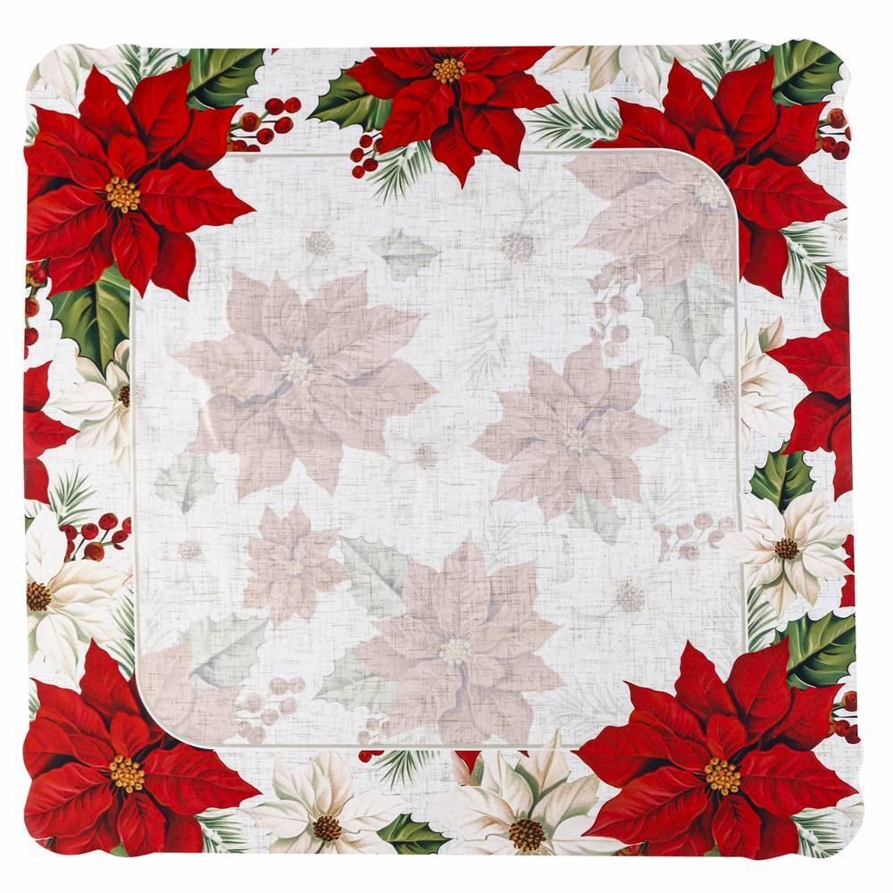 Centro de Mesa Natal Encantando 70X70 cm Havan Casa - Flores