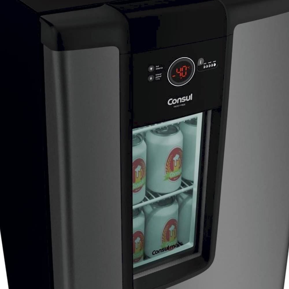 Cervejeira Consul Titanium 82 Litros Display Na Porta Controle de Temperatura