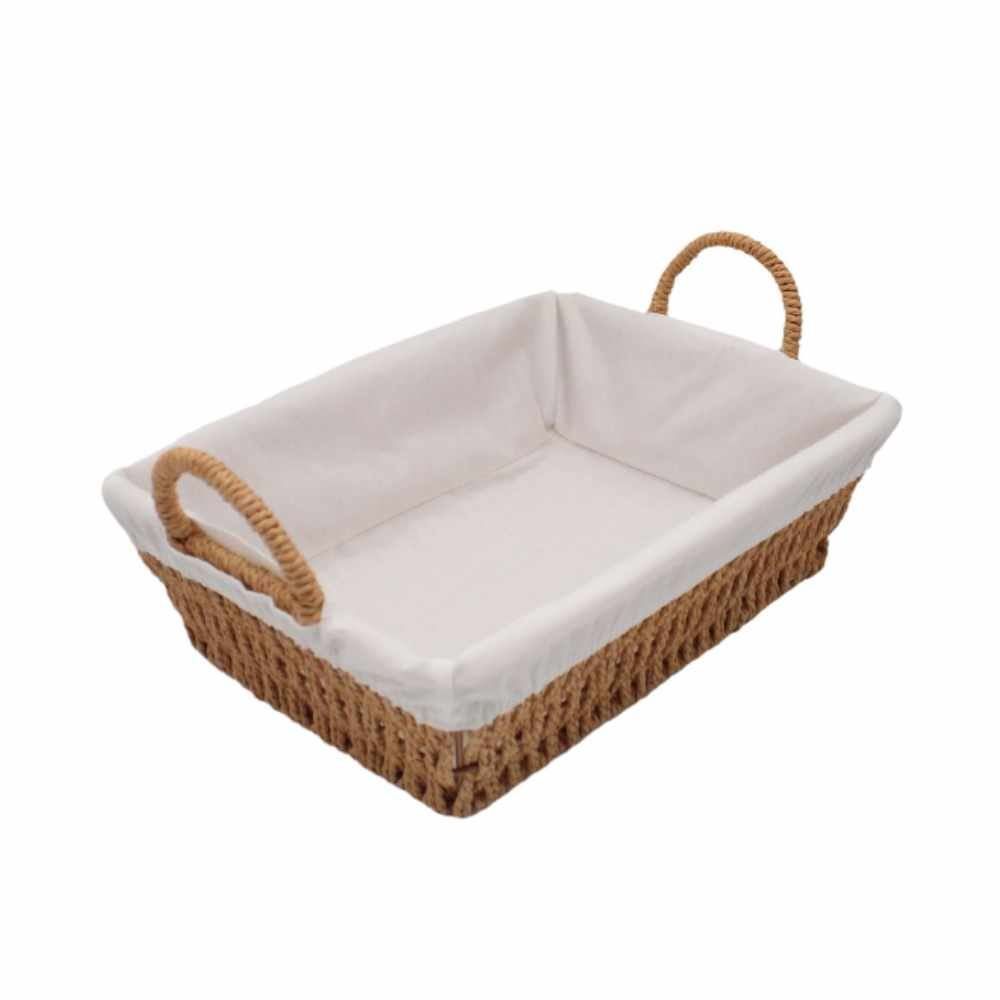 Cesta De Pão Oval Com Alça Havan Casa 29Cm - Natural
