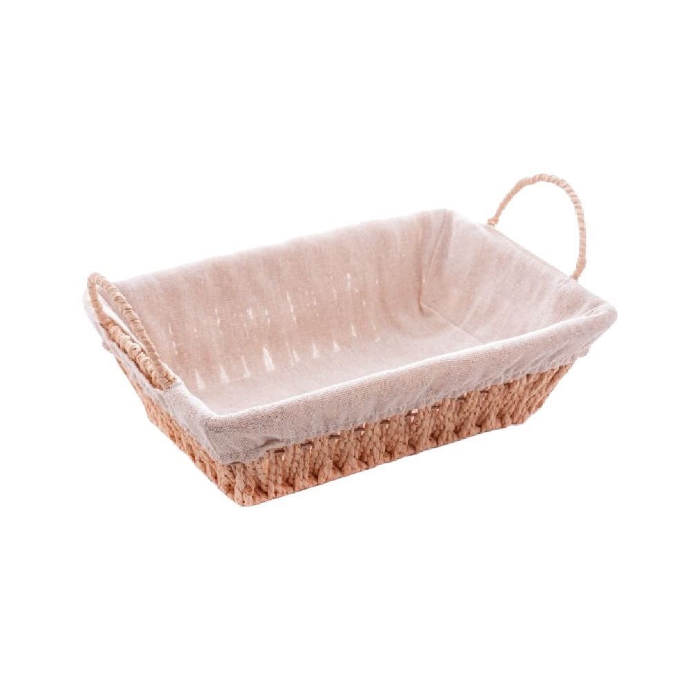 Cesta De Pão Retangular Tecido Natural Wolff - 29cm