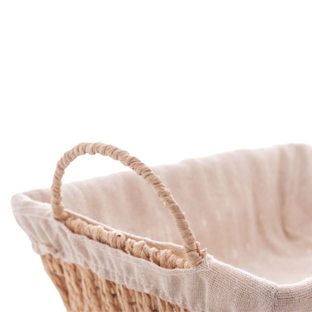 Cesta De Pão Retangular Tecido Natural Wolff - 29cm