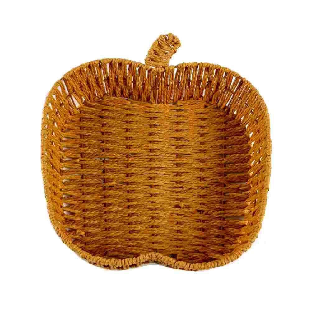 Cesta Decorativa De Maçã Trama Havan Casa 26,5Cm - Natural