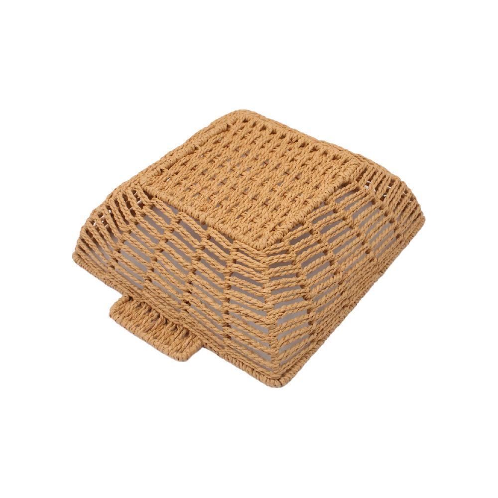 Cesta Quadrada Com Alça Havan Casa 25,5Cm - Natural