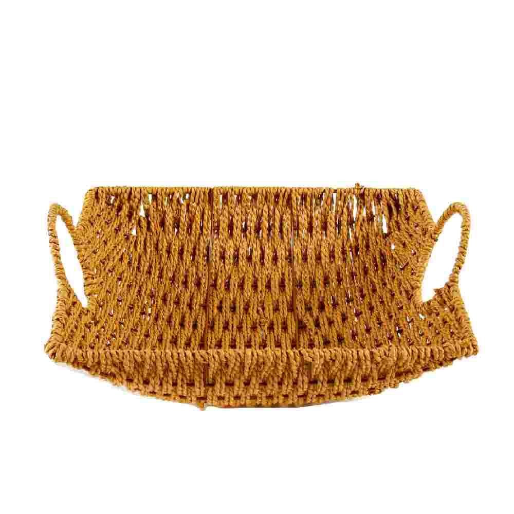 Cesta Quadrada Com Alça Havan Casa 28,5Cm - Natural