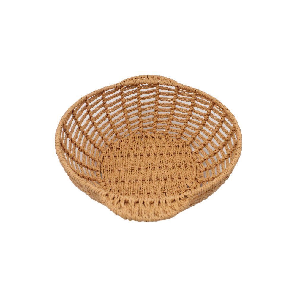 Cesta Redonda Com Alça Havan Casa 28Cm - Natural
