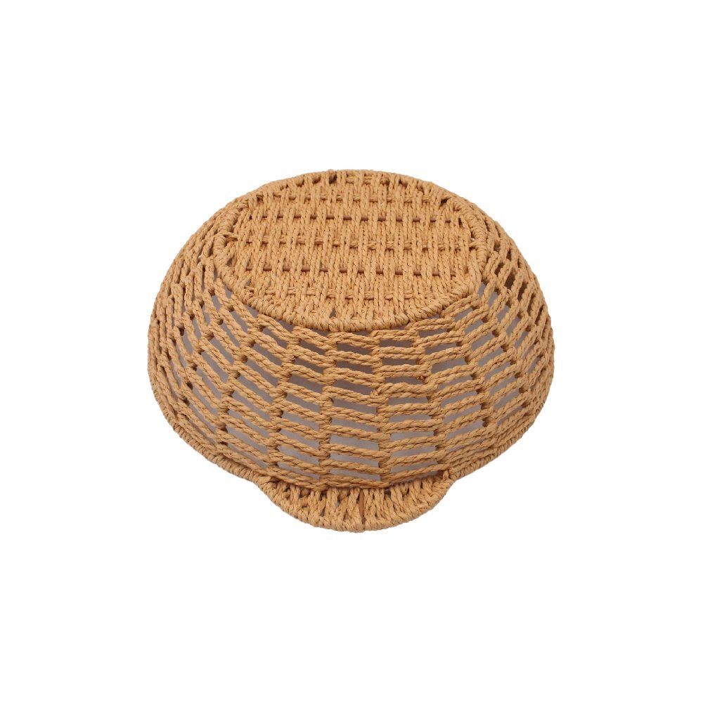 Cesta Redonda Com Alça Havan Casa 28Cm - Natural