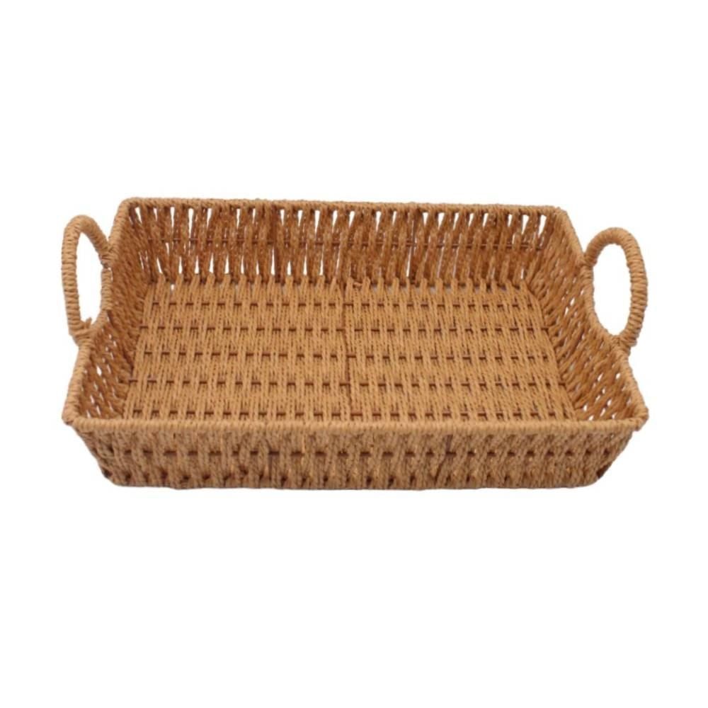 Cesta Retangular Com Alça Havan Casa 31X22cm - Natural