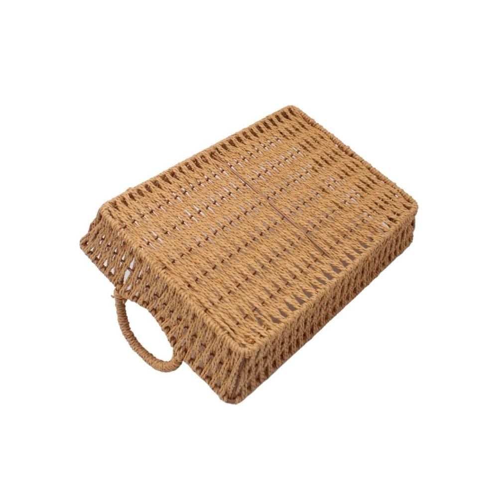 Cesta Retangular Com Alça Havan Casa 31X22cm - Natural