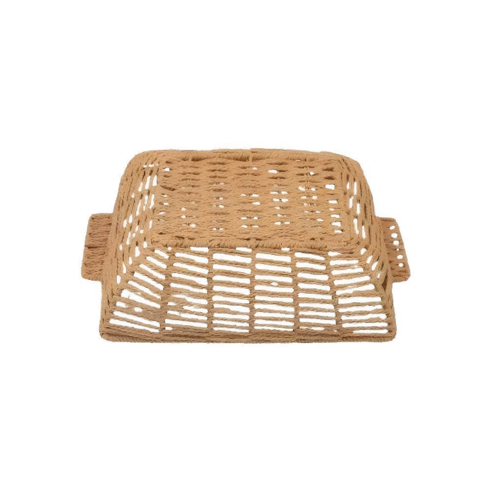 Cesta Retangular Com Alça Havan Casa 29 Cm - Natural