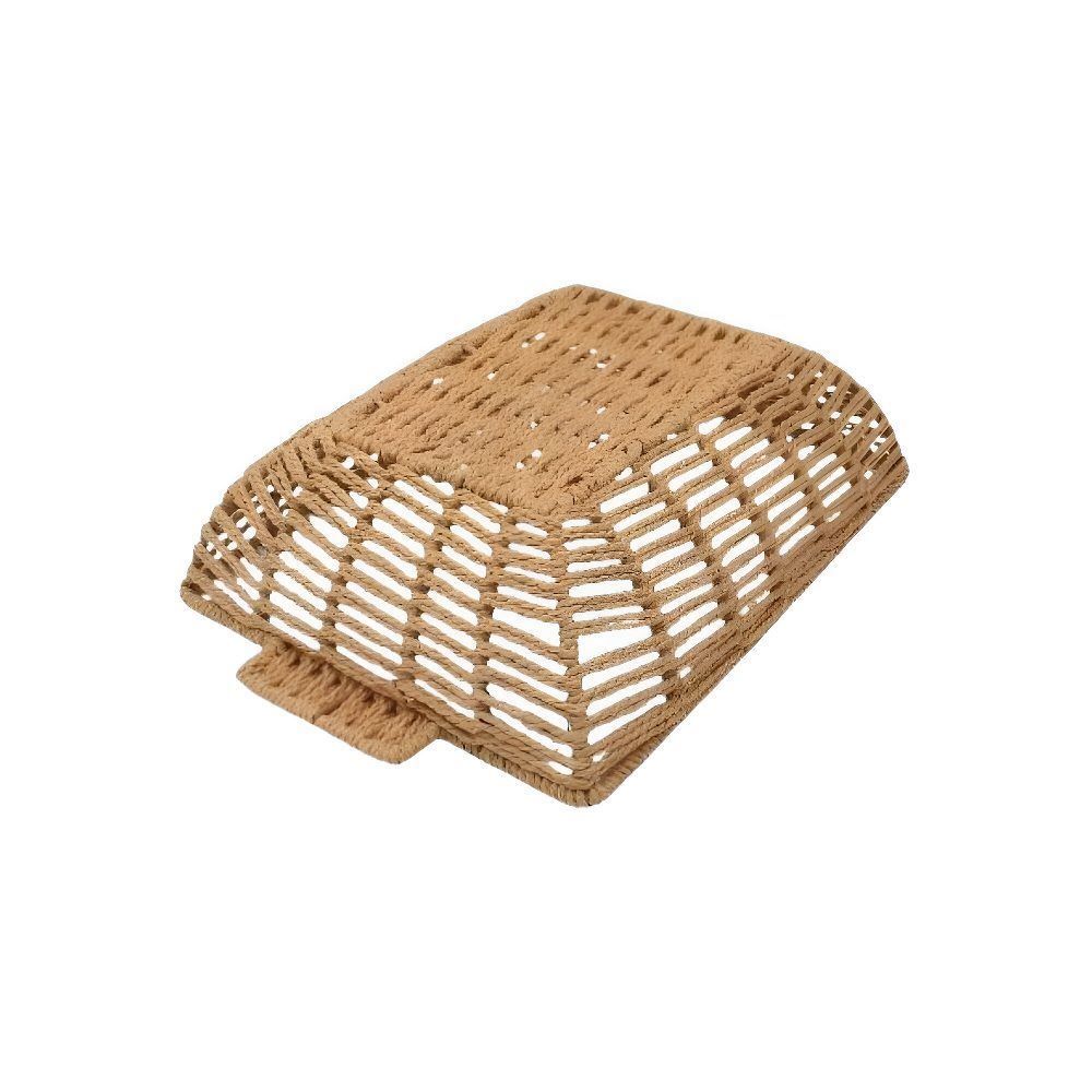 Cesta Retangular Com Alça Havan Casa 29 Cm - Natural
