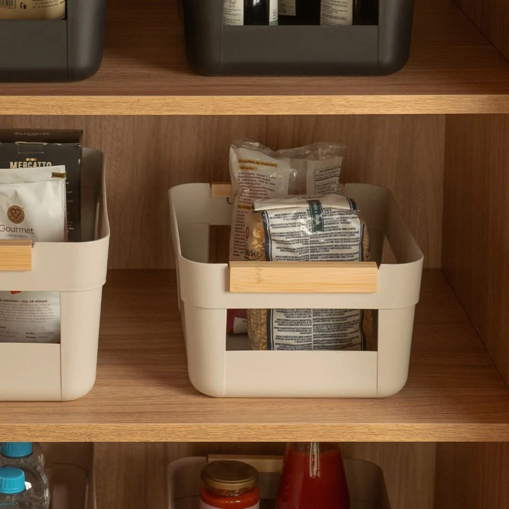 Cesto Lume Ou 7,5 Litros - BEGE FECHADO