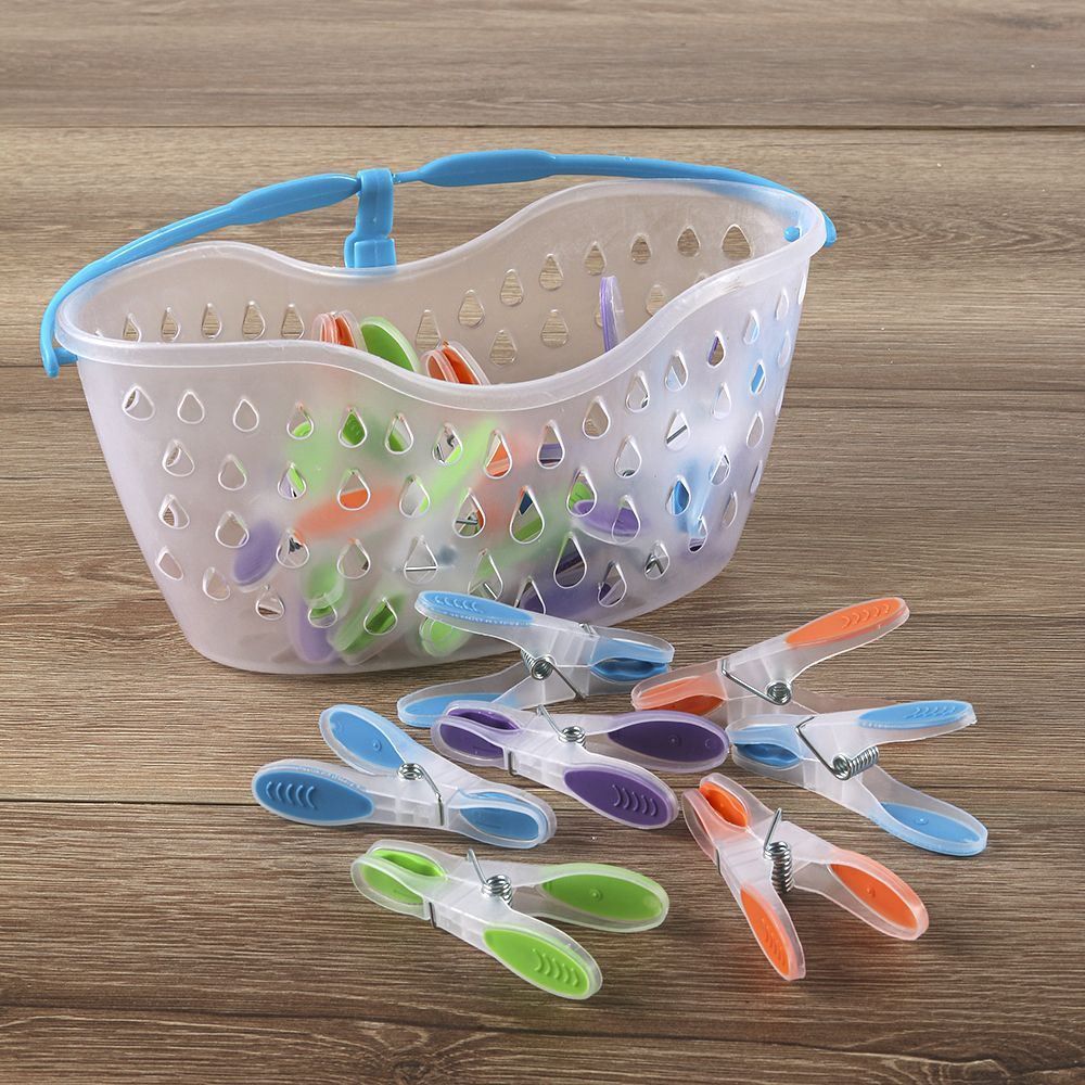 Cesto Com Prendedores De Roupa Havan Casa - 20 Peças