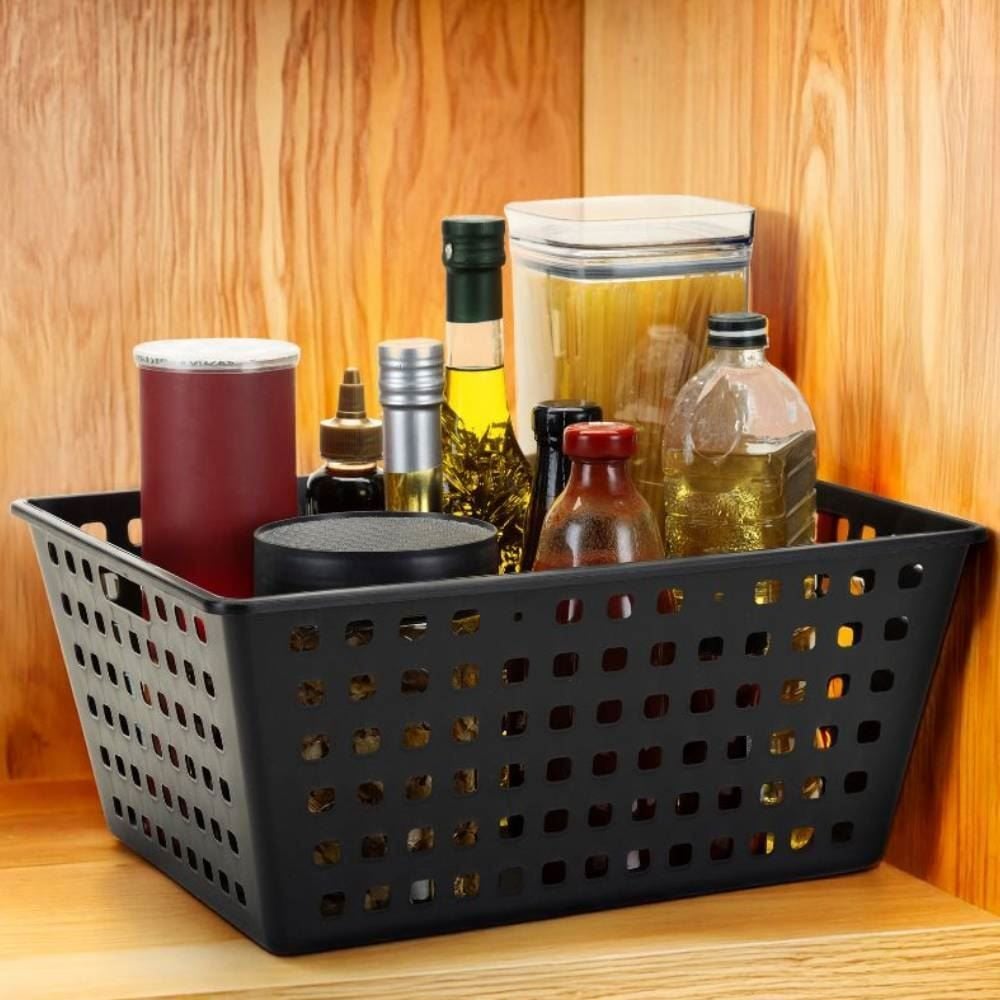 Cesto Organizador Square 13 Litros Dasplast - Preto