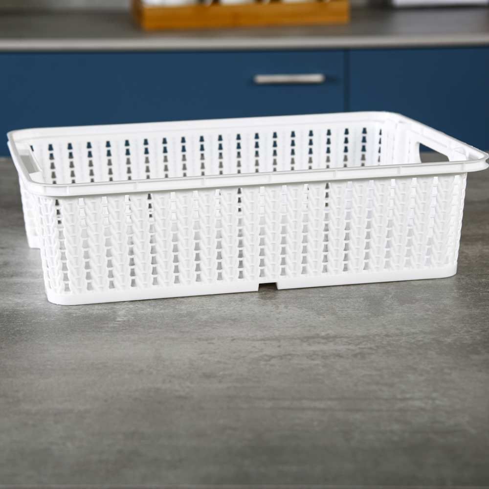 Cesto Organizador Trama Plasútil 5,8 Litros - Branco