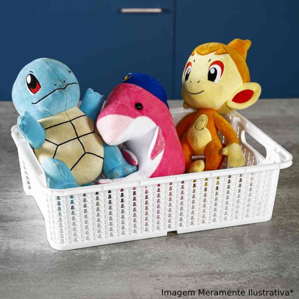 Cesto Organizador Trama Plasútil 5,8 Litros - Branco