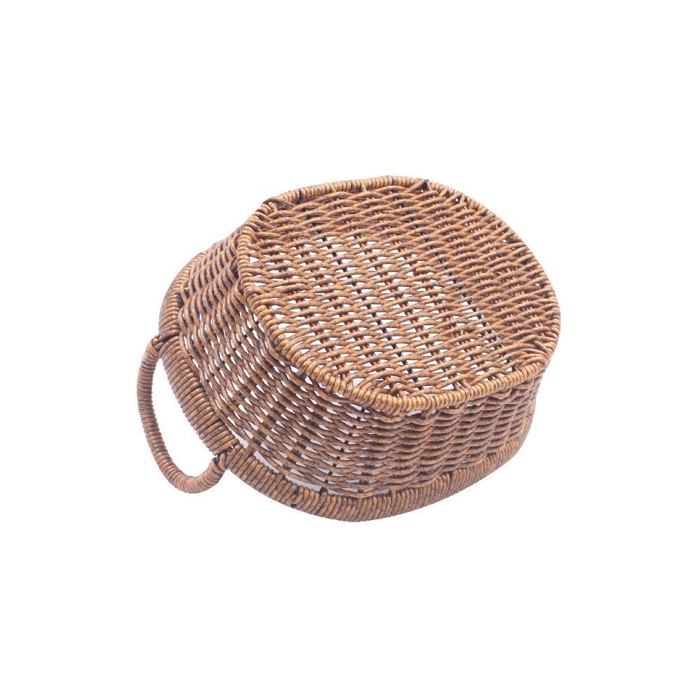 Cesto Oval Com Alça Havan Casa 22 Cm - Natural