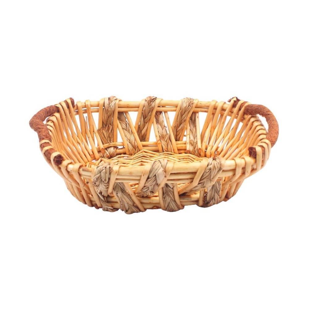 Cesto Oval Com Alça Vime 30Cm Havan Casa - Natural