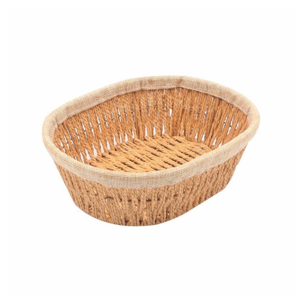 Cesto Oval Com Forro De Tecido Havan Casa 29Cm - Natural