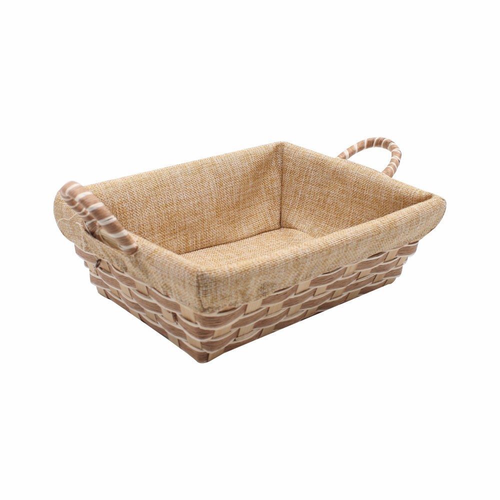 Cesto Retangular Com Forro Havan Casa 24 Cm - Natural