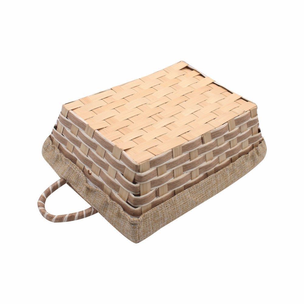 Cesto Retangular Com Forro Havan Casa 24 Cm - Natural