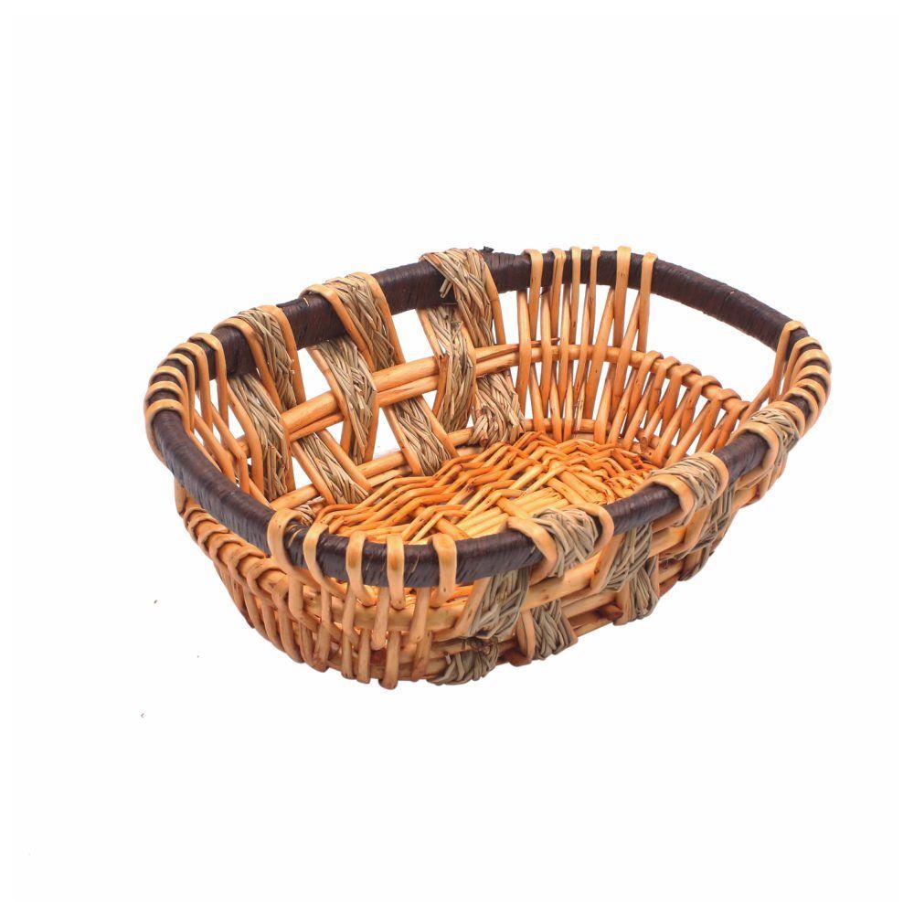 Cesto Oval Vime Havan Casa 29Cm - Marrom