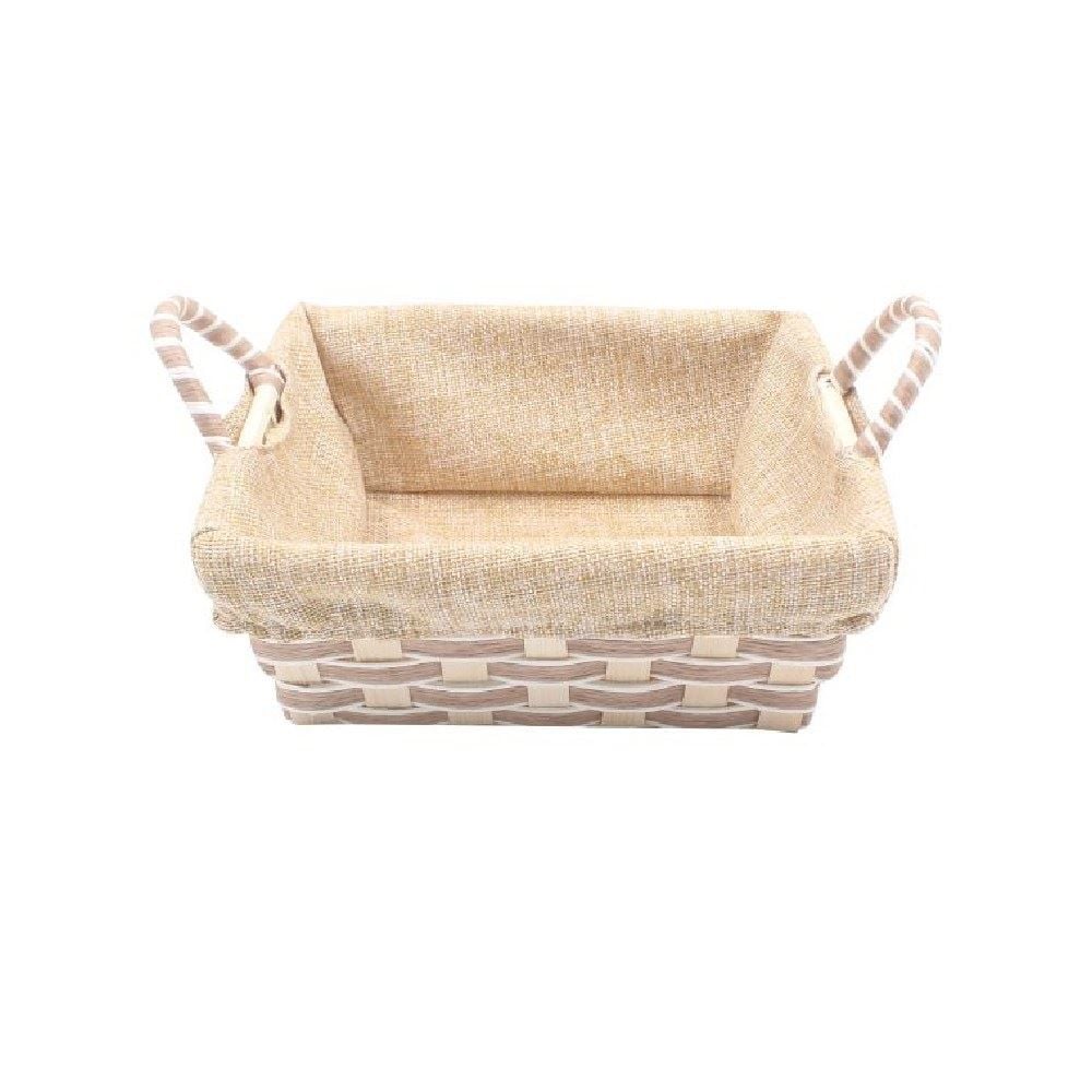 Cesto Quadrado Com Forro Havan Casa 21Cm - Branco
