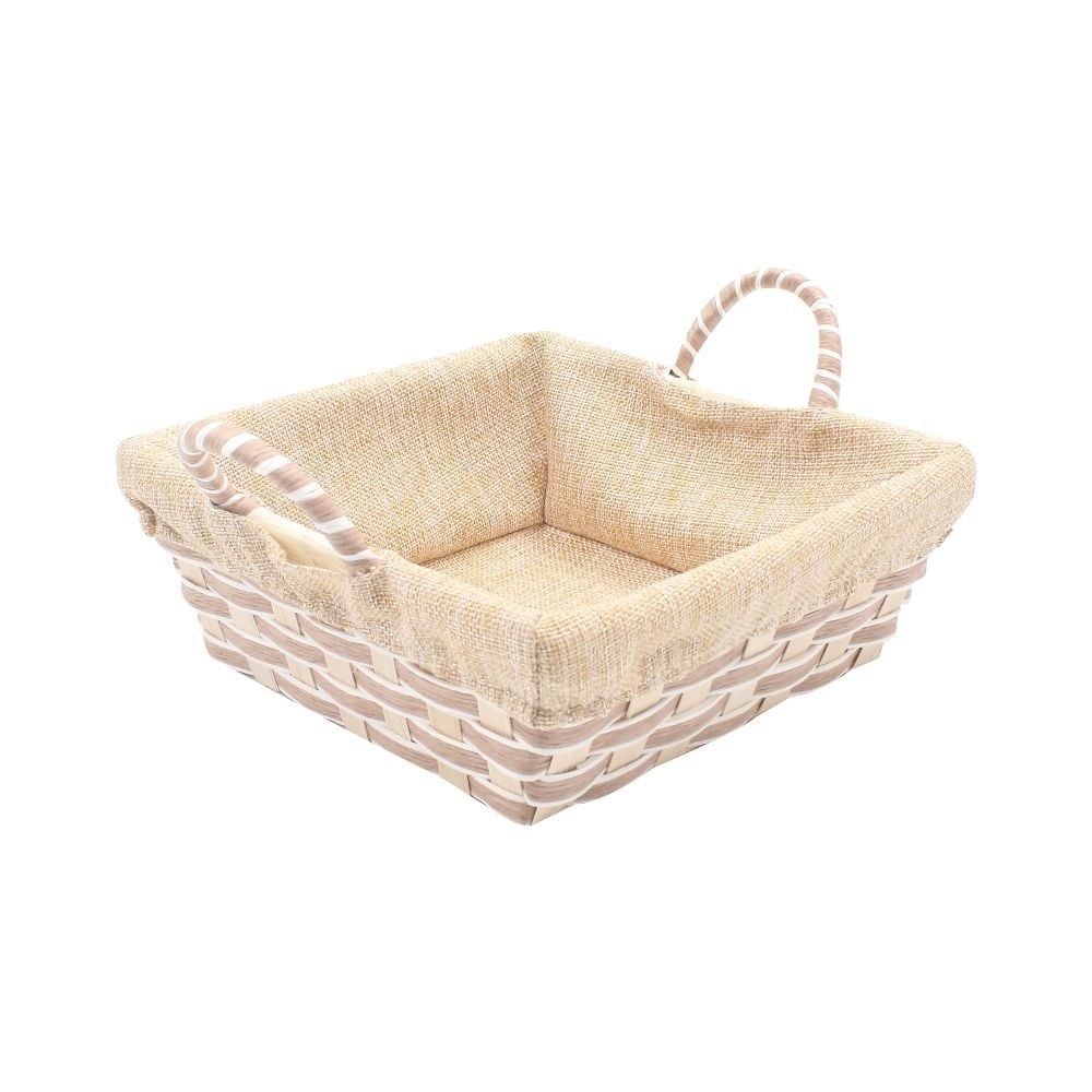 Cesto Quadrado Com Forro Havan Casa 21Cm - Branco