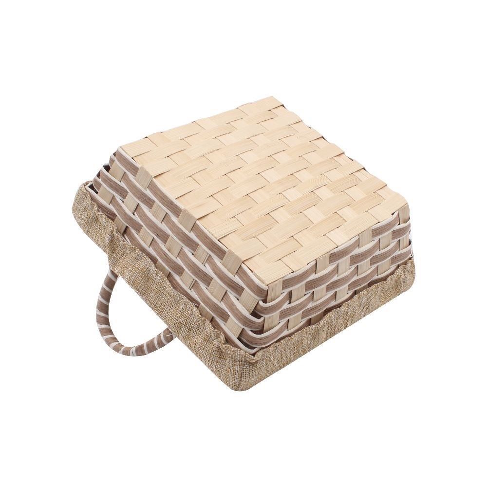 Cesto Quadrado Com Forro Havan Casa 21Cm - Branco