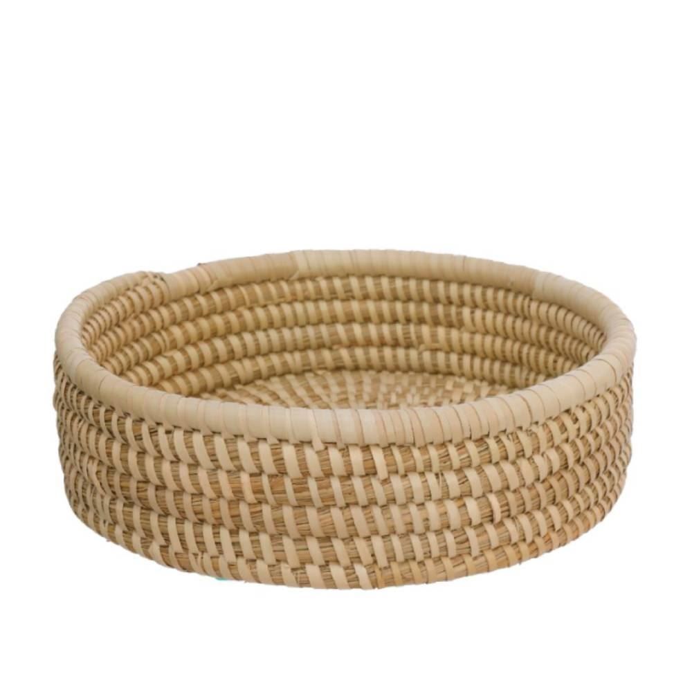 Cesto Redondo Palmar Grande Hauskraft 26 Cm - Natural