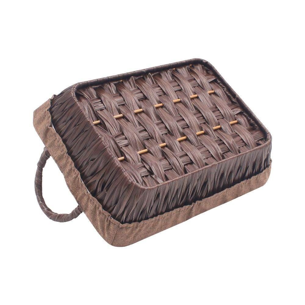 Cesto Retangular Com Alça Havan Casa 28Cm - Marrom