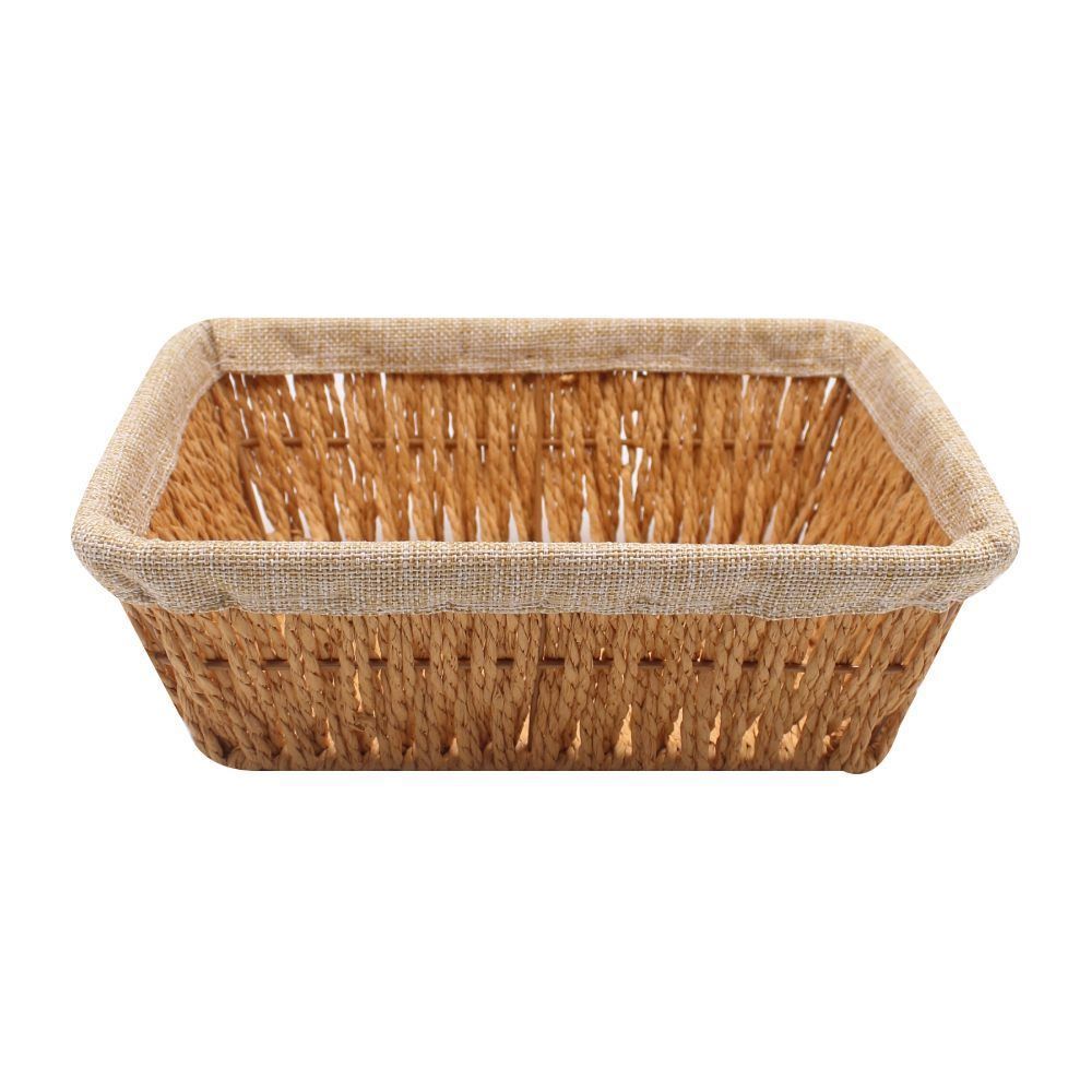 Cesto Retangular Com Forro Havan Casa 27 Cm - Natural