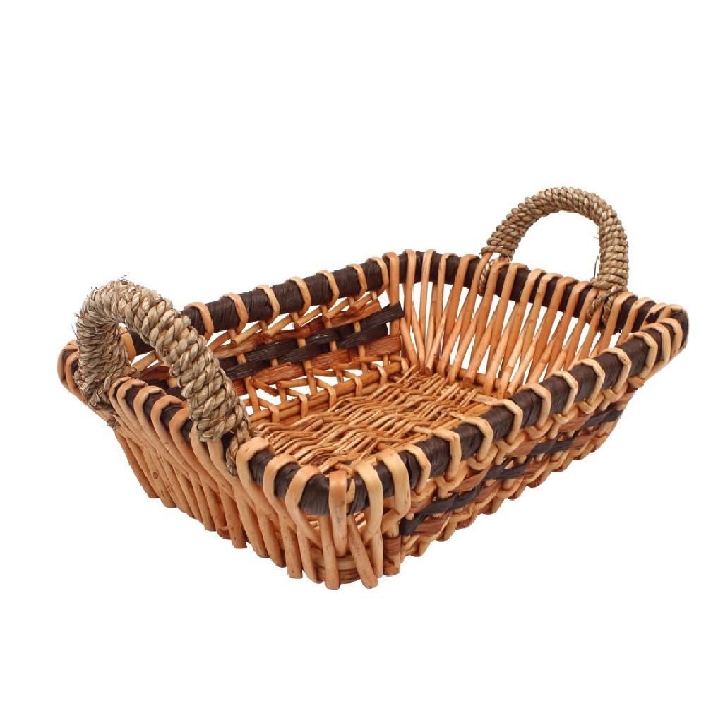 Cesto Retangular Vime Com Alça Havan Casa 35Cm - Natural