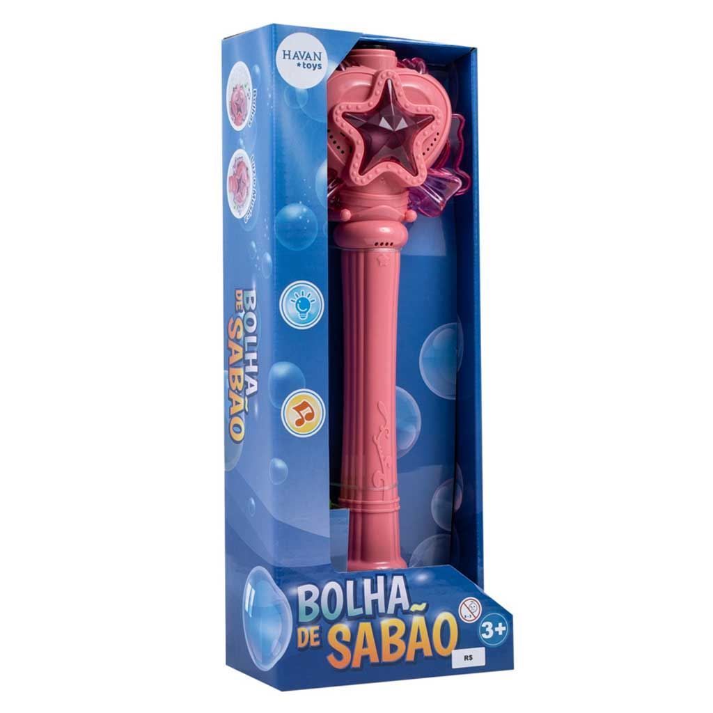 Cetro Bolha De Sabão Rosa Havan Toys - HBR0411