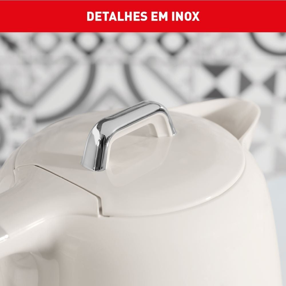 Chaleira Elétrica Arno Soleil 1,7 Litros Marfim