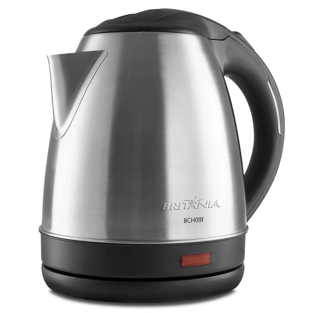 Chaleira Elétrica Britânia 1,2L Base 360 Inox BCH09I