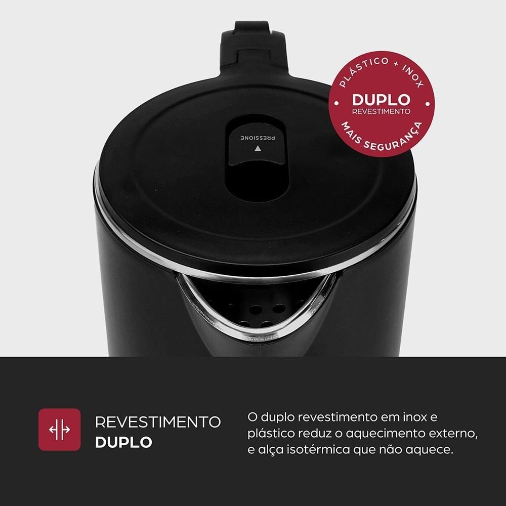 Chaleira Elétrica Wap Dual Wced1 1,8 Litros Duplo Revestimento