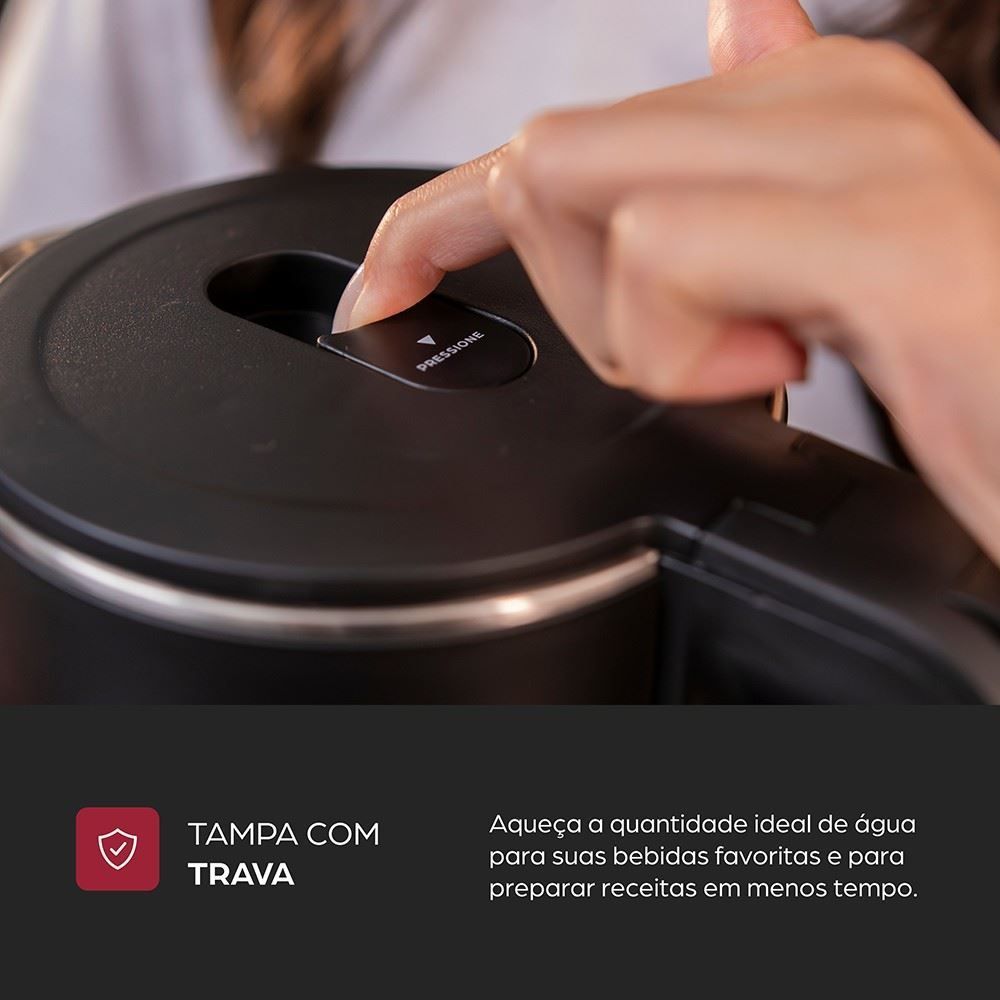 Chaleira Elétrica Wap Dual Wced1 1,8 Litros Duplo Revestimento