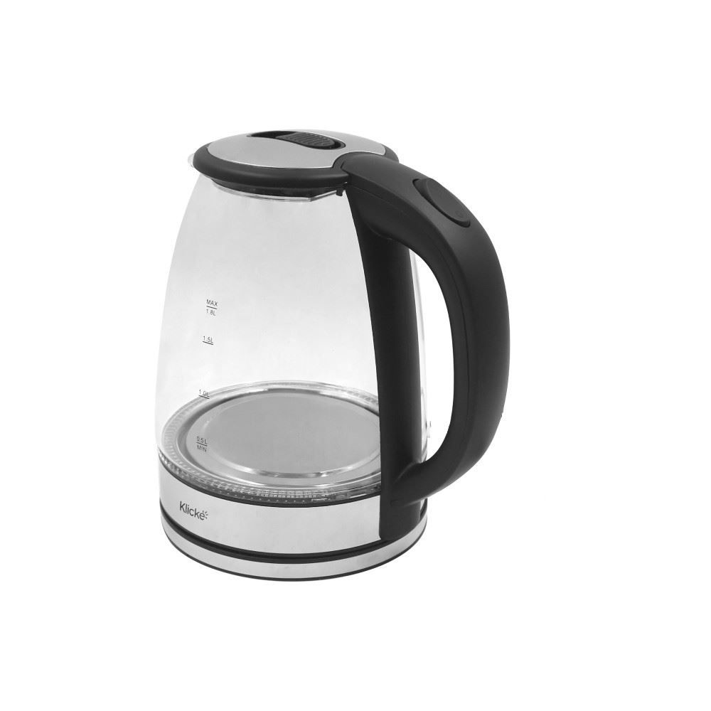 Chaleira Elétrica Klicke 1,8 Litros De Vidro