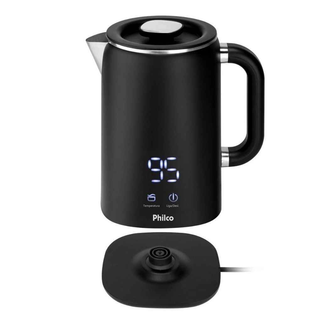 Chaleira Elétrica Philco 1,8L Painel Digital PCH18B