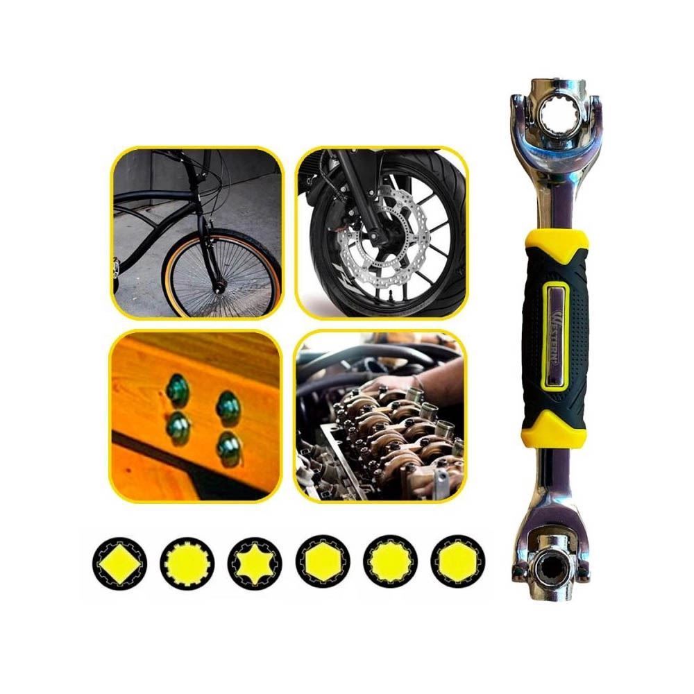 Chave Soquete Universal 48 Em 1 Multifuncional Western - Amarelo