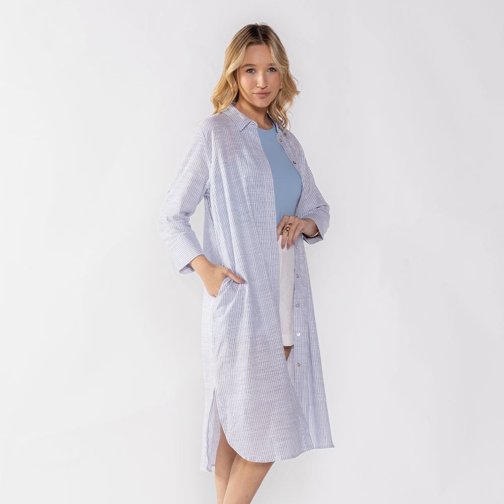 Chemise Feminina Listrada Patricia Foster