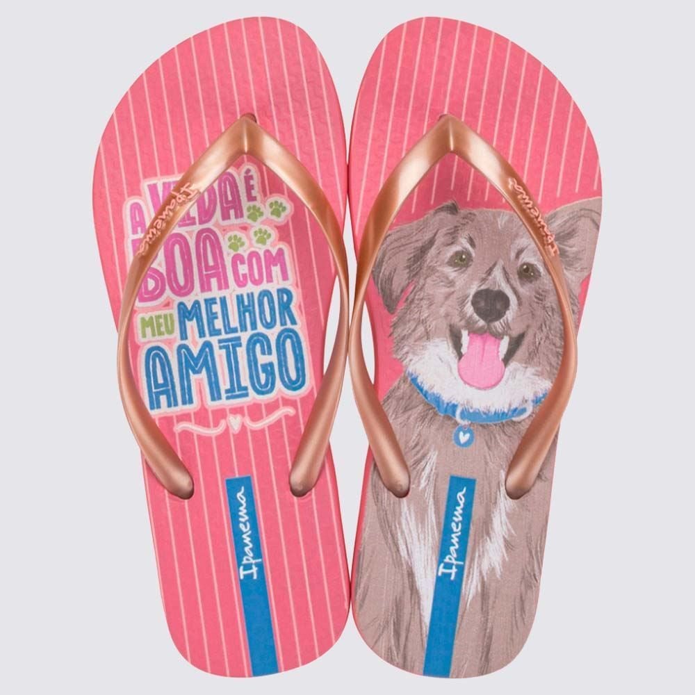 Chinelo Ipanema Feminino Love Pets