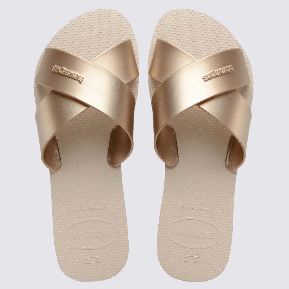 Chinelo Havaianas Feminino Aqua Metallic