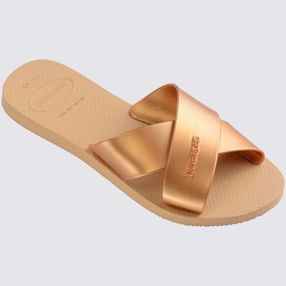 Chinelo Havaianas Feminino Aqua Metallic