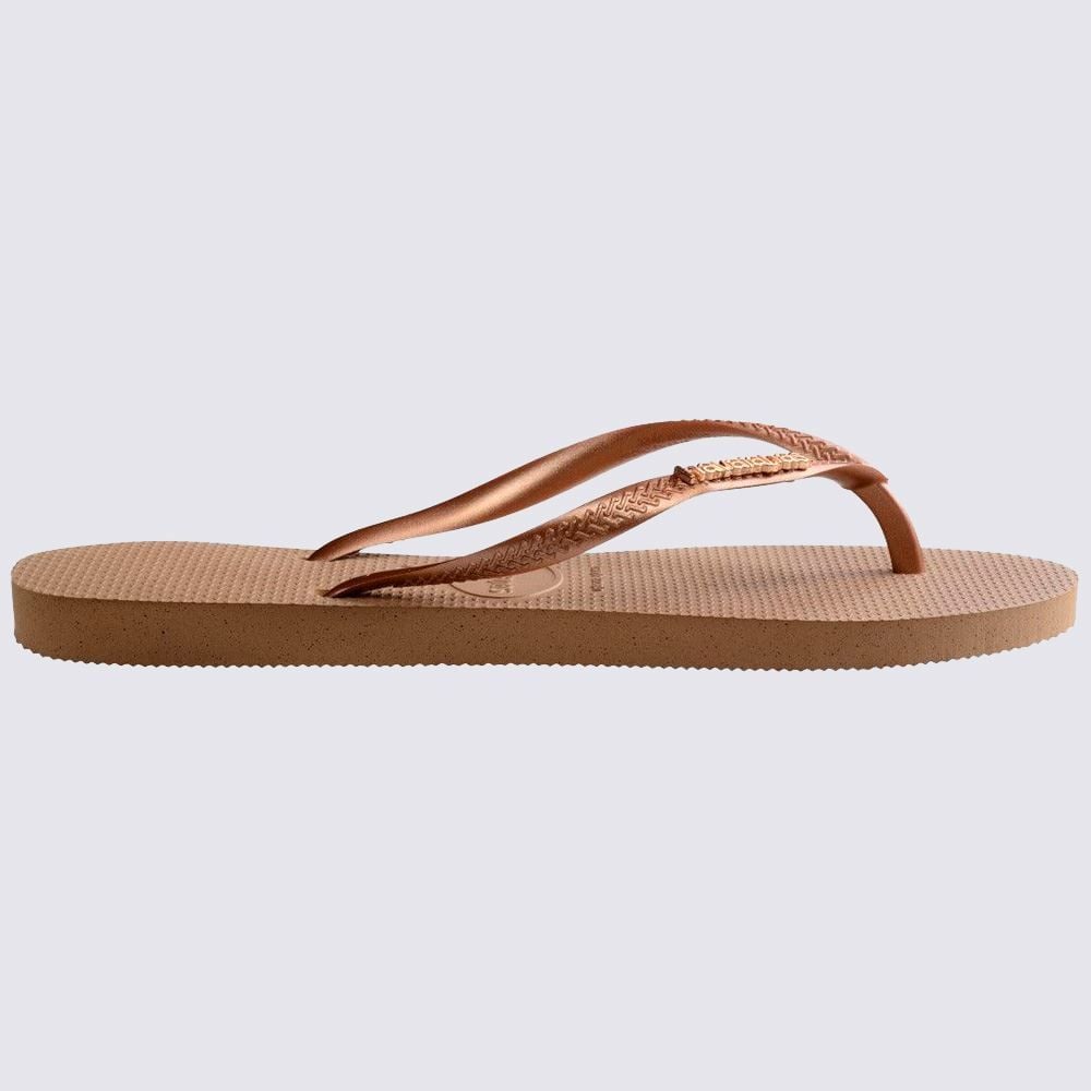 Chinelo Havaianas Feminino Slim Logo Metallic