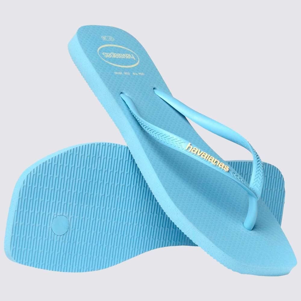 Chinelo Havaianas Feminino Slim Square Logo Pop Up