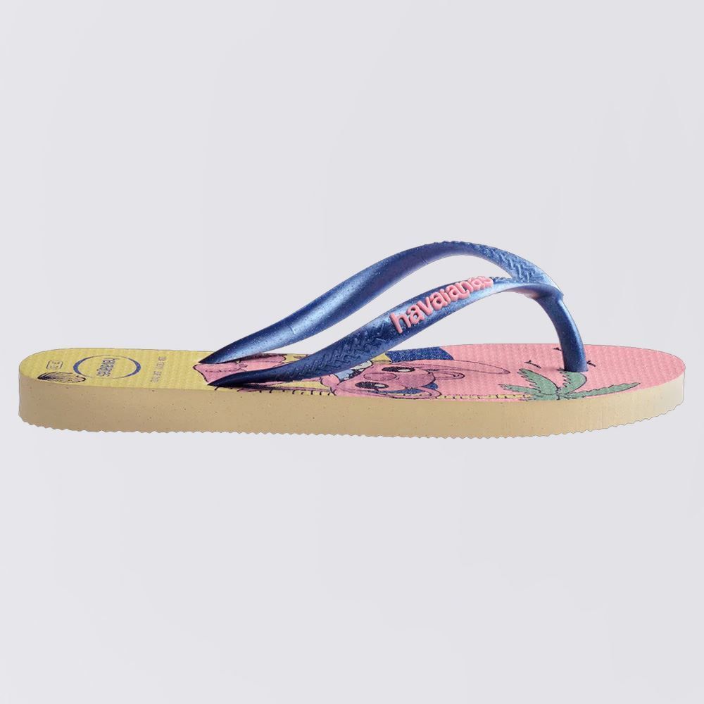 Chinelo Havaianas Infantil Stitch Slim Disney