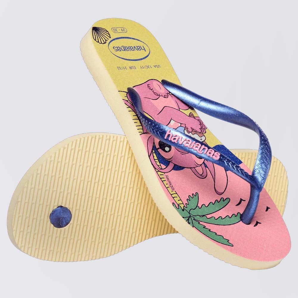 Chinelo Havaianas Infantil Stitch Slim Disney